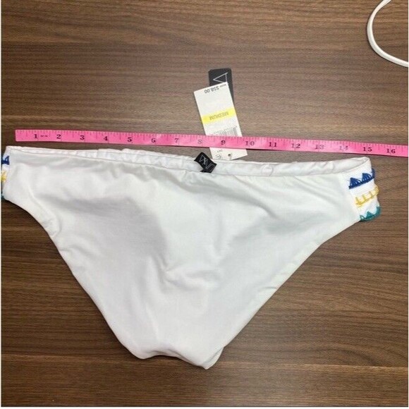 SOLUNA SWIM Summer Solstice White Bikini Top & Bottom Set Boho Adjustable MEDIUM - Picture 10 of 12